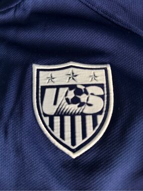 US Soccer Nike Blue Jacket with Red Zipper